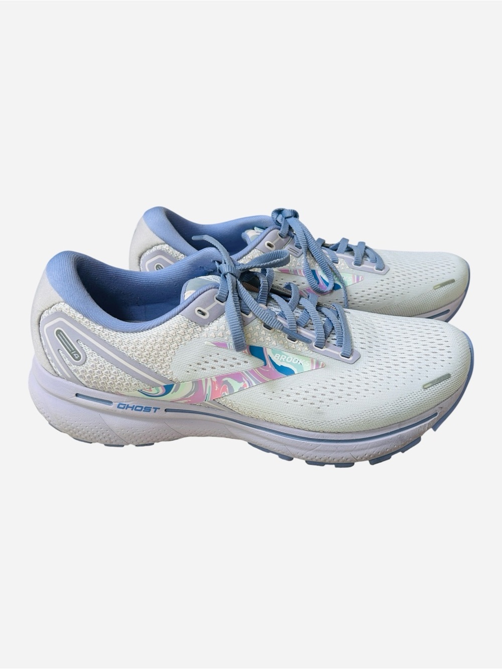 Brooks Ghost 14 Women's Running Shoes Lavender Blue/White Size 11